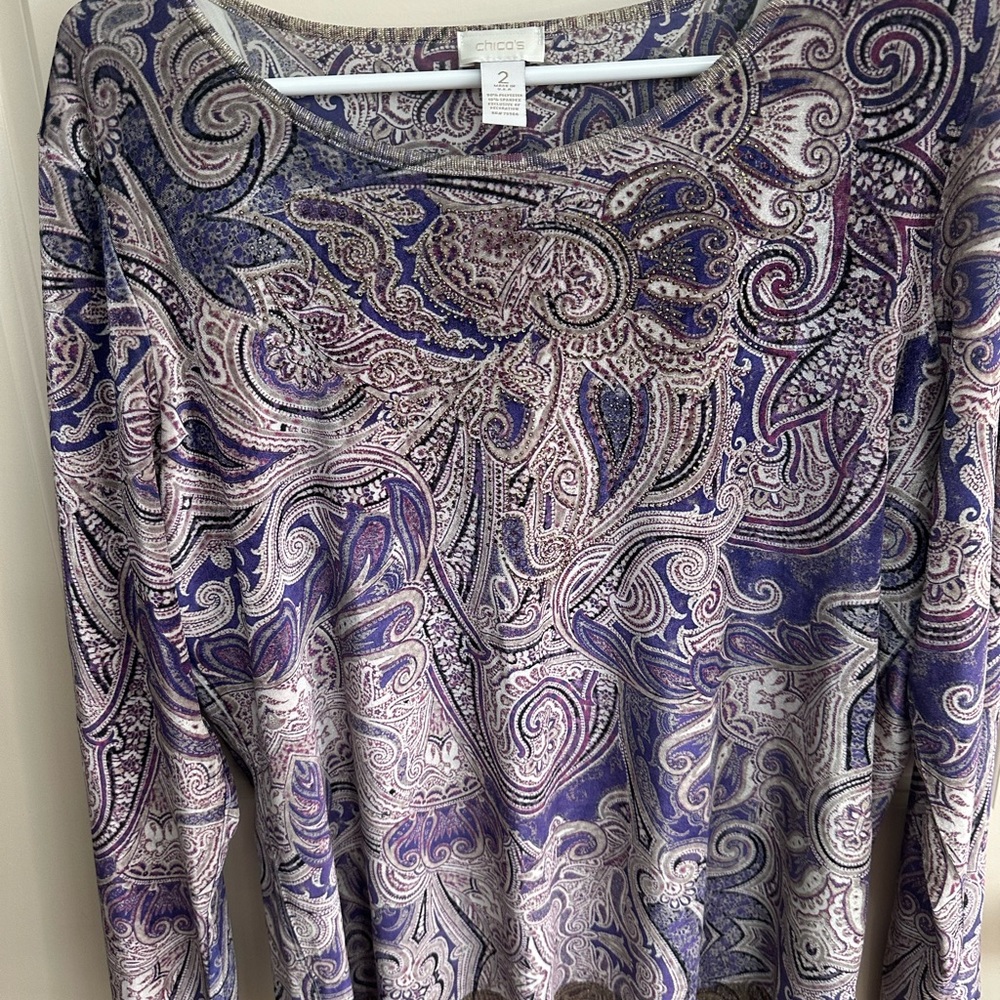 Paisley Long Sleeve Top